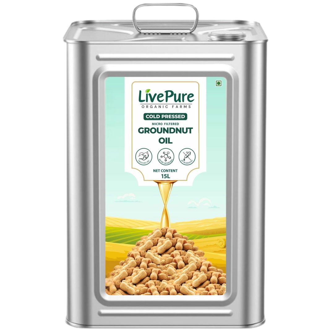Cold Pressed Groundnut Oil - 15L
